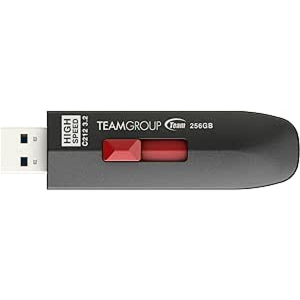 Team Group C212 USB Flash 256 Go USB Type-A 3.2 Gen 2 (3.1 Gen 2) Black