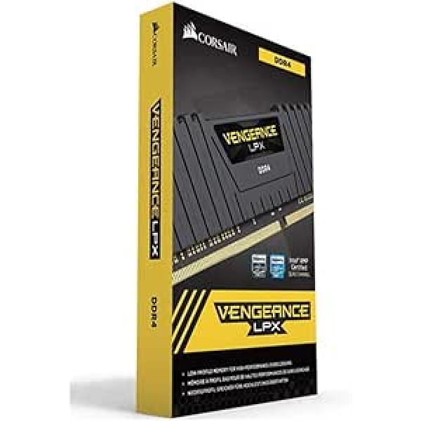 Corsair Vengeance LPX 16GB (2x8GB) DDR4 2666MHz C16 XMP 2.0 High Performance Desktop Arbeitsspeicher Kit (für AMD Ryzen) schwarz