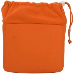 Mugast Padded Bag for Divider Camera, Waterproof Shockproof Nylon Camera Insert Bag with Adjustable Drawstring, Specially Designed for DSLR Camera and Lens (Orange)