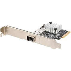 StarTech.com 10 Gbe PCI Express SFP+ tīkla karte — optiskās šķiedras tīkla karte ar SFP+ portu — atvērts SFP+ MSA saderīgiem optiskās šķiedras / vara moduļiem / tiešās pievienošanas kabelis — 10 Gbit optiskās šķiedras PCIe