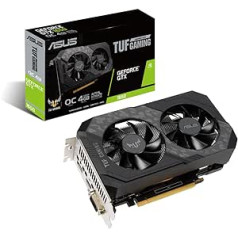 ASUS TUF Nvidia GeForce GTX 1650 4GB OC Edition Gaming Graphics Card (GDDR6 Memory, PCIe 3.0, 1x HDMI 2.0b, 1x DVI, 1x DisplayPort 1.4, TUF-GTX1650-O4GD6-GAMING)