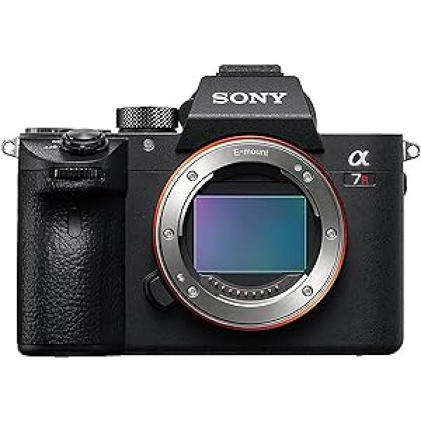 Sony Alpha 7R IIIA bezspoguļa pilna kadra kamera (42,4 megapikseļi, ātrs hibrīda autofokuss, 5 asu attēla stabilizācija), melna