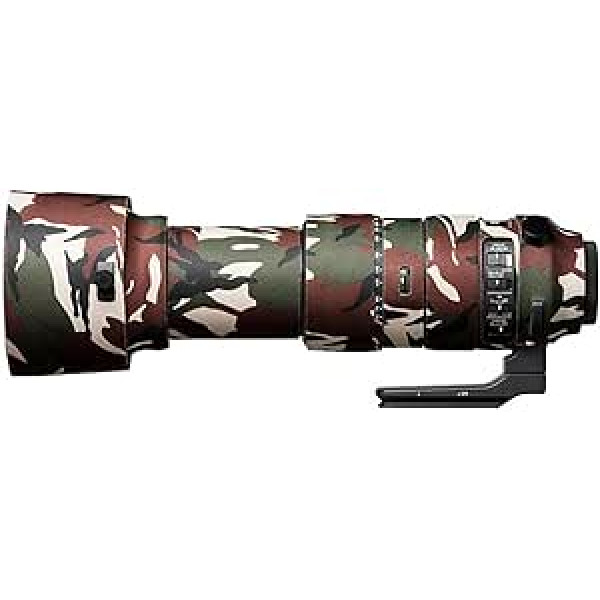 easyCover - Lens Oak - Objektivschutz - Schutz für Ihr Kameraobjektiv - Sigma 60-600mm F4.5-6.3 DG OS HSM | S - Grüne Camouflage