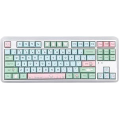 EPOMAKER Alice's Adventure Keycaps, 147 Keys Cherry Profile PBT Dye Sublimation Keycaps Set for Mechanical Gaming Keyboard, Compatible with Cherry Gateron Kailh Otemu MX Structure