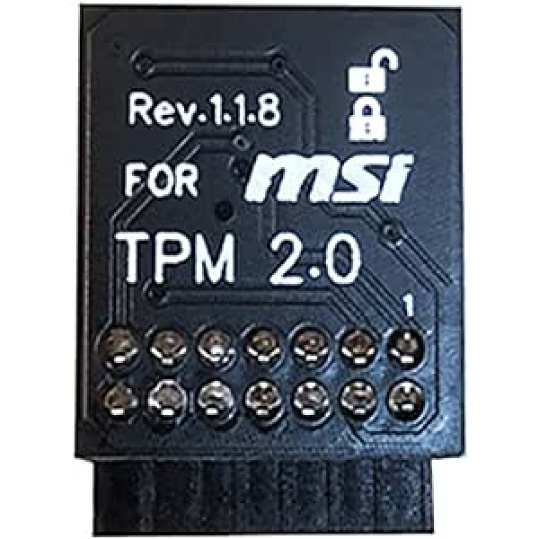 NUHFUFA 14 Pin LPC TPM2.0 Security Module Trusted Platform for MSI MS -4136-4462 Repair Part