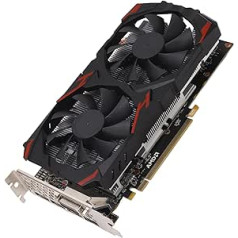 VBESTLIFE RX-580 grafiskā karte, 8 GB GDDR5 256 BIT zema trokšņa līmeņa galddatoru spēļu grafikas karte, PCIE 3.0 16X, dubultais ventilators, atbalsta DirectX 12