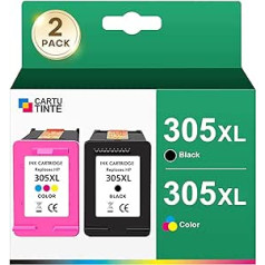 305XL Printer Cartridges Black and Colour Compatible with HP 305 XL Ink Cartridge for HP Deskjet 4120e 2720 2720e 2723e 2700 Envy 6032 6020e 6430e 6432e 6420e