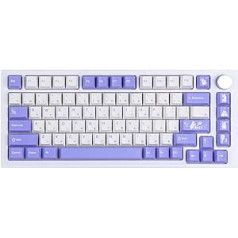 EPOMAKER Bunny 134 Keys Cherry Profile PBT dažų sublimacijos klavišų dangtelių rinkinys, skirtas mechaninei žaidimų klaviatūrai, suderinamas su Cherry Gateron Kailh Otemu MX Structure