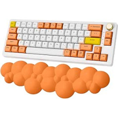 ZIYOU LANG Orange Cloud tastatūra plaukstas balsts 60% spēļu tastatūra 75% 100% mazgājama atmiņas putu tastatūra plaukstas paliktnis ar neslīdošu pamatni mehāniskai TKL tastatūrai