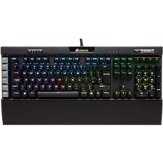 Corsair K95 RGB Platinum USB QWERTY Italienisch Schwarz – Tastaturen (Verkabelt, USB, Mechanischer Switch, QWERTY, RGB-LED, Schwarz)