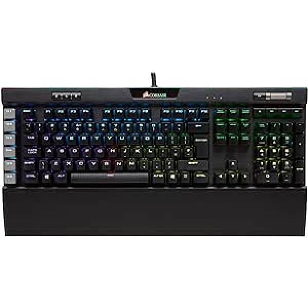 Corsair K95 RGB Platinum USB QWERTY Italienisch Schwarz — Tastaturen (Verkabelt, USB, Mechanischer Switch, QWERTY, RGB-LED, Schwarz)