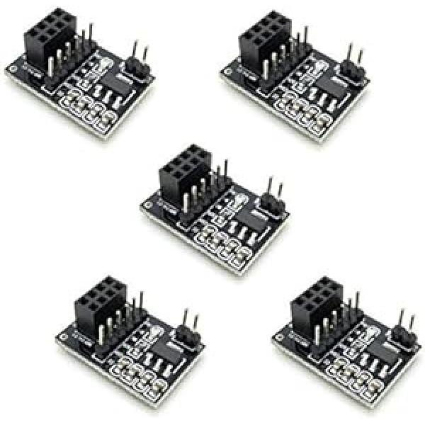 Pxyelec adaptera plate 8PIN NRF24L01 bezvadu moduļiem, 5 pack