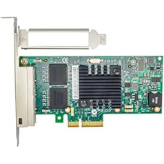 Jeirdus Intel I350AM2 Chipsatz I350-T4 PCI-E X4 Quad RJ-45 Ethernet tīkla tīkla adaptera kontrolieris NIC 10/100/1000Mbps