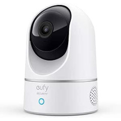 eufy Security Indoor Cam E220, 2K tālvadības kamera, Schwenk-Neige-Sicherheitskamera, WLAN, Personenerkennung, Nachtsicht, Bewegungssensor, HomeBase nicht kompatibel (Generalüberholt)