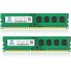 motoeagle 16GB komplekts (2x8GB) PC3 PC3L 10600 UDIMM DDR3 DDR3L 1333MHz RAM PC3-10600U CL9 1.35V 240-Pin Non-ECC unbufered 2RX8 Dual Rank Desktop atmiņas modulis