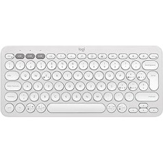 Logitech Pebble Keys 2 K380s - QWERTY Italian Layout, White