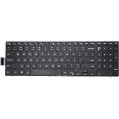 Rezerves tastatūra priekš Dell Inspiron 15 3000/15 5000/17-5000/5547/3542 daudzfunkcionāla tastatūra 101 pilni taustiņi, melni