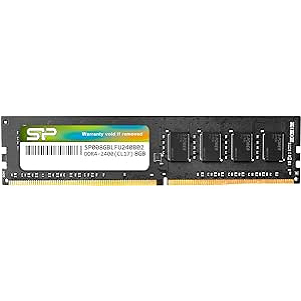 Silicon Power - Memory - 8 GB DDR4 - RAM - 2400 MHz (PC4 19200) - 288-pin - 1.2 V - CL17 - non-ECC - unbuffered