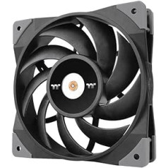 Thermaltake TOUGHFAN 12 augsta statiskā spiediena ventilators | Klusais korpusa ventilators | PWM | 500-2000 apgr./min | Melns