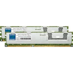 GLOBĀLĀ ATMIŅA 32 GB (2 x 16 GB) DDR3 1600 MHz PC3-12800 240 kontaktu ECC reģistrēts DIMM (RDIMM) RAM komplekts serveriem/darbstacijām/minboards (4 rangu komplekts Chipkill)