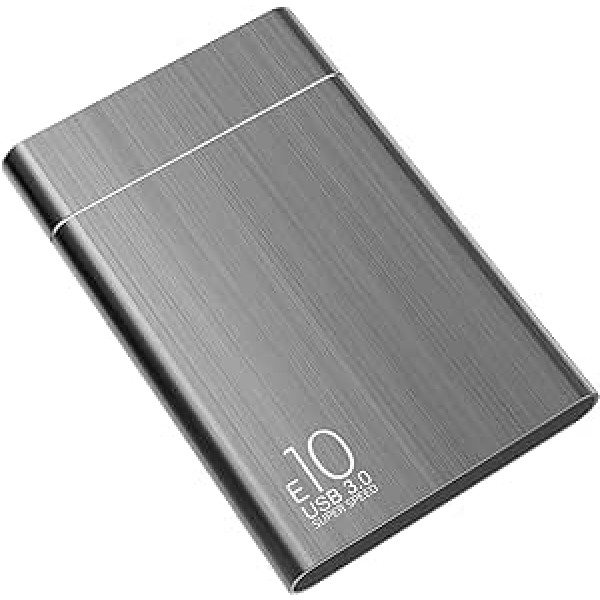 Wooge ārējais cietais disks 1 TB USB 3.0 cietais disks ārējais cietais disks personālajam datoram, Mac datoram, galddatoram, klēpjdatoram, MacBook, Chromebook datoram (1 tb, melns)