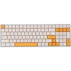 EPOMAKER Honey-Milk 140 Keys XDA Profile PBT Dye Sublimation Keyboards Set for Mechanical Gaming Keyboard, saderīgs ar Cherry Gateron Kailh Otemu MX Structure (XDA Profile, Honey Milk)