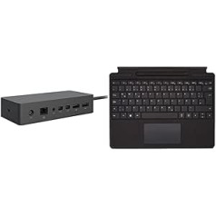 Microsoft Surface Dock & Surface Pro 8/9 / X paraksta tastatūra, melna