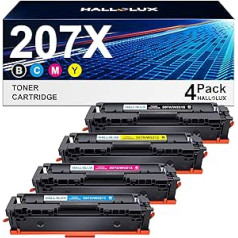 Toner Multipack 207X 207A Suderinamas su HP Toner 207A 207X W2210X, skirtas HP Color Laserjet Pro MFP M283fdw M255dw M282nw M283fdn M255nw W2210X W2211X W22132X W22132X