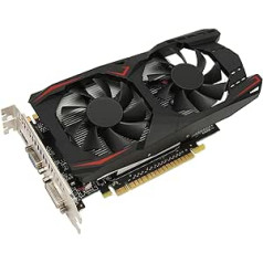 Jectse GTX1050Ti grafiskā karte, 4GB DDR5 128 bitu spēļu grafikas karte ar diviem ventilatoriem, 650 MHz kodola frekvence, ātra dzesēšana, zema trokšņa līmeņa video grafikas karte galddatoram (GTX1050Ti 4