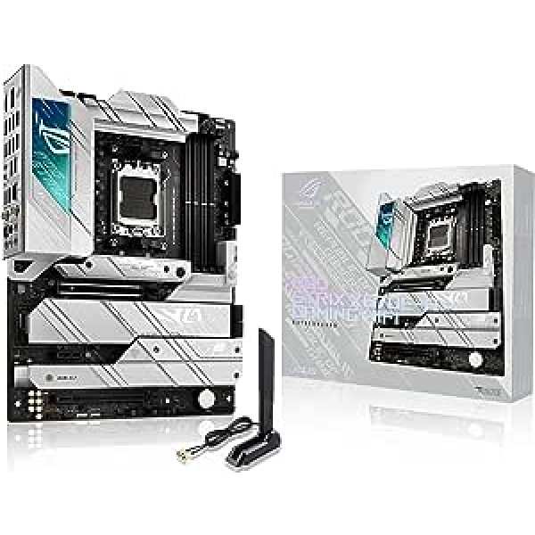 ASUS ROG STRIX X670E-A Gaming WiFi Motherboard Socket AMD AM5 (Ryzen 7000, ATX, DDR5 Memory, 4x M.2, USB 3.2 Gen 2x2, PCIe 5.0, Q-Release, M.2 Backplate, WiFi 6E, Aura Sync)