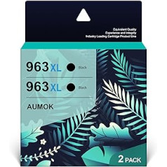 963XL saderīgas 963 kasetņu nomaiņa HP 963 XL 963XL melnajām printeru kasetnēm HP Officejet Pro 9010 9012 9020 9014 9022 9025 9019 9016 9015 9018 (melns)