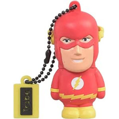 Tribe Warner Bros DC Comics Flash USB zibatmiņa 16 GB Speicherstick 2.0 liela ātruma Pendrive Memory Stick zibatmiņas disks, Lustige Geschenke 3D Figur, USB sīkrīks aus Hart-PVC un Schlüsselanhänger – Mehrfarbig