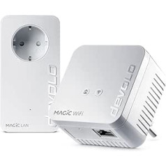 devolo Magic 1 WiFi mini: kompakts Powerline sākuma komplekts uzticamam Wi-Fi savienojumam, izmantojot strāvas līniju caur sienām un griestiem, siets, G.hn tehnoloģija, viesu Wi-Fi