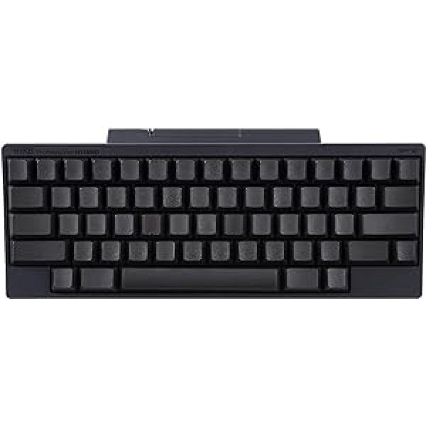 HHKB hibrīda tastatūra PD-KB800BN, taustiņu vāciņi bez marķējuma, profesionāla mehāniskā 60% tastatūra, Bluetooth, USB-C (ogļu melna)