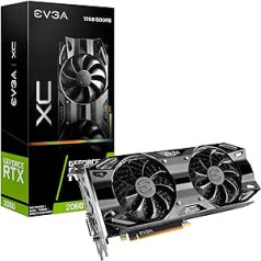 EVGA GeForce RTX 2060 12GB XC Gaming, 12G-P4-2263-KR, 12GB GDDR6, du ventiliatoriai, metalinė galinė juoda 2 lizdai