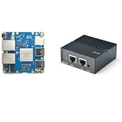 Nanopi R4S Mini portatīvais ceļojumu maršrutētājs OpenWRT ar diviem Gbps Ethernet portiem 4 GB RAM LPDDR4, pamatojoties uz Rockchip RK3399 Soc, kas paredzēts IOT NAS viedajai mājas vārtejai (bez Mac mikroshēmas)