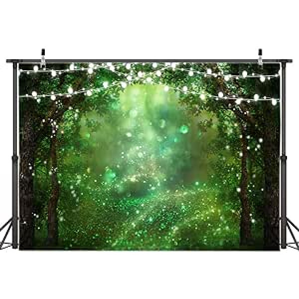 AIIKES 7 x 5 ft Fairy Tale Forest Wonderland Photography Background Spring Charming Garden Background Baby Shower Wedding Birthday Party Decoration Background Studio Props 12-545