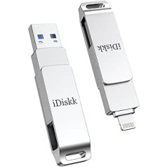 iDiskk MFi sertificēts 931 GB Photo Stick iPhone iPad USB 3.0 zibatmiņas diskam ārējais Lightning iPhone Storage Photo Stick operētājsistēmai iOS Mac un PC iPhone/iPad