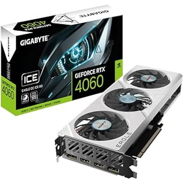 Gigabyte GeForce RTX 4060 Eagle OC Ice (8 GB GDDR6 / PCI Express 4.0 / 2505MHz / 17000MHz)