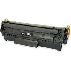 Toner Experte Q2612A 12A dažų kasetės keitimas, skirtas HP Q2612A FX10, suderinamas su LaserJet 1010 1018 1020 1022 3015 3055 Canon LBP-2900 (1 juodas)