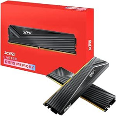 ADATA XPG Caster DDR5 6000MHz 32GB (2x16GB) CL40-40-40 PCS-51200 UDIMM 288-Pin Desktop SDRAM RAM komplekts (AX5U6000C4016G-DCCAGY)