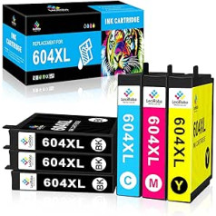 LeciRoba 604xl Epson 604 kasetnēm un Epson 604xl Multipack Epson Expression Home XP-2200 XP-2205 XP-3200 XP-3205 XP-4200 XP-4205 WF-2910DWF WF-2930DWF WF-2930DWF5 WF-2930D9W3