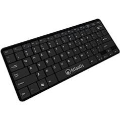 ATLANTIS Argo Ultra-Thin Keyboard 78 Keys USB Keys Šokolādes krāsa melna