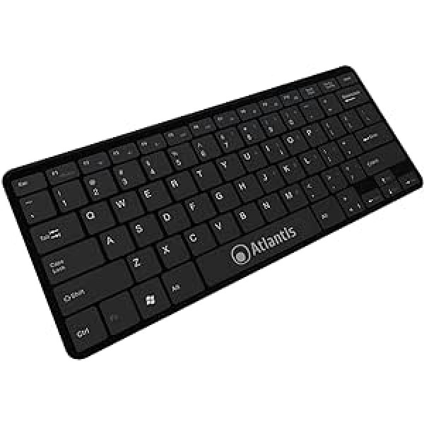 ATLANTIS Argo Ultra-Thin Keyboard 78 Keys USB Keys Šokolādes krāsa melna