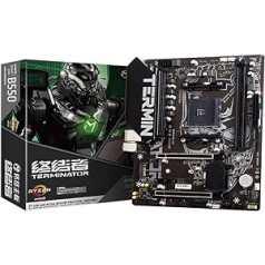 MAXSUN Motherboard B550 Terminator Gaming M-ATX PC Motherboard AMD AM4 Zen 3, DDR4, PCIe 4.0, M.2, SATA 6Gb/s, USB 3.2 HDMI/VGA, Micro ATX AMD for Ryzen 5000 & 3000 Series Processors