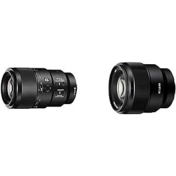 Sony FE 90 f/2.8 G | Pilna kadra, vidēja izmēra tele/makro objektīvs (SEL90M28G) un SEL-85F18 portreta objektīvs