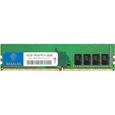 RASALAS 16GB DDR4 2666MHz (DDR4-2666) PC4-21300 (PC4-2666V) bez ECC bezbufera 1,2 V CL19 1Rx8 viena ranga 288 kontaktu galddatora RAM jauninājums