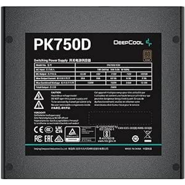 DeepCool PK750D 750W 12V ATX BK