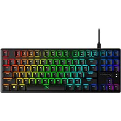 HyperX Alloy Origins kodols — RGB mehāniskā spēļu tastatūra, Tenkeyless, HyperX Aqua, (QWERTY — ASV izkārtojums)