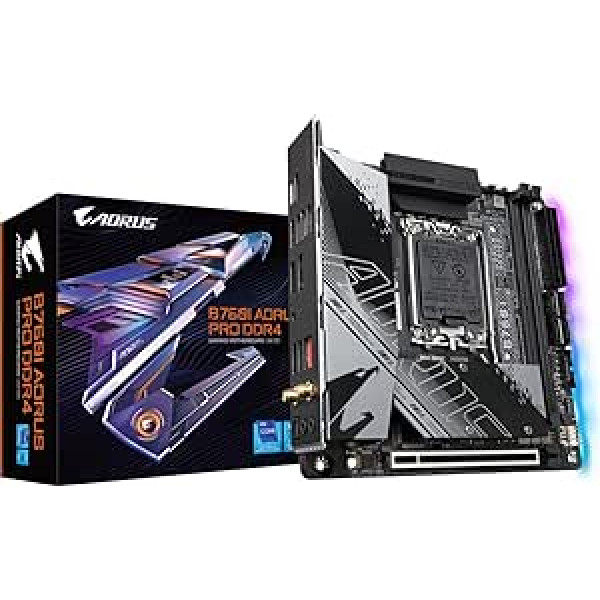 PagrindinÄ— plokštÄ— GIGABYTE B760I AORUS PRO LGA1700 2xDDR4 4xSATA 3xM.2 1xDP 1xHDMI